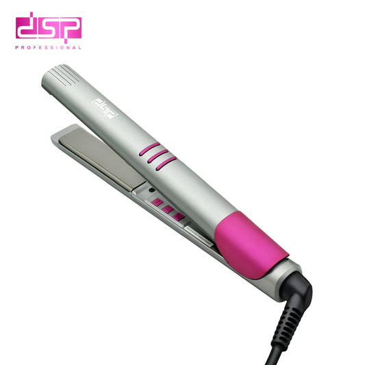 DSP Hot Seller Titanium Hair Straightener 38W Fast Heat 5-Temp Adjustable 360° Swivel Cord for Damage-Free Styling Home & Salon