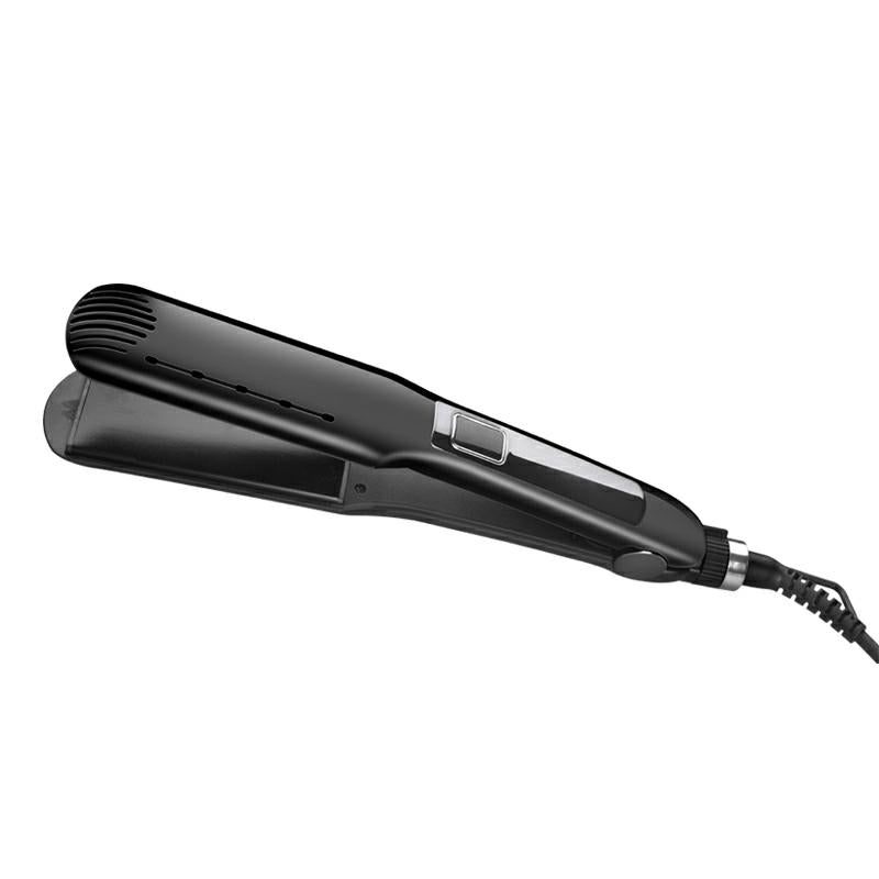 DSP Hot Seller Ceramic Coated Hair Straightener with Digital Display 150-230°C PTC Heating 30s Fast Heat Up for Smooth Frizz-Free Styling