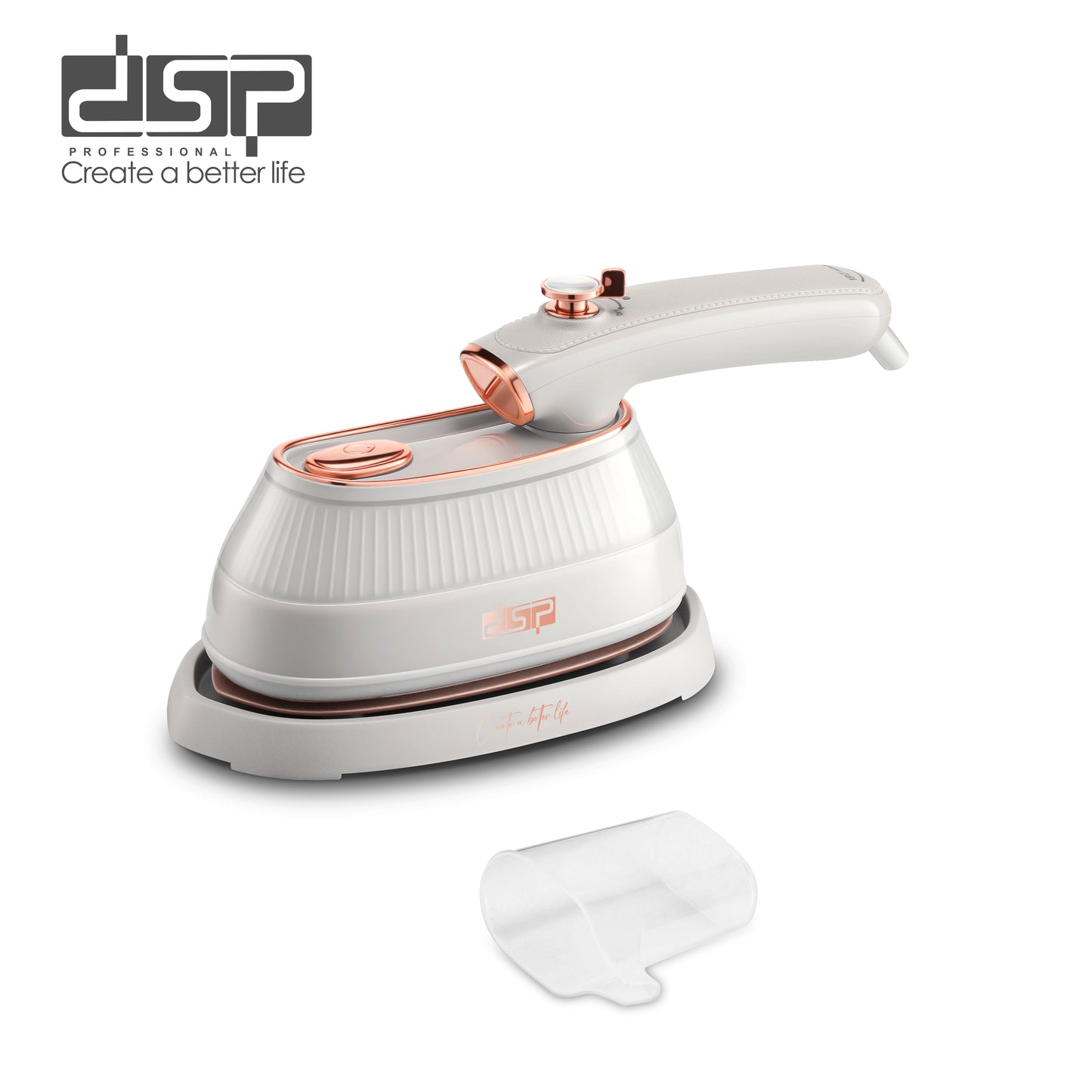 DSP Steam Iron for Clothes – 1200W Powerful Steam, Ceramic Soleplate, 170ml Water Tank, Adjustable Steam, Dry & Wet Ironing, Overheat Protection, Fast Preheating (30s), Includes Stand & Measuring Cup