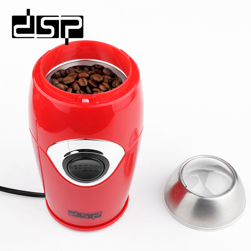 DSP Electric Coffee & Spice Grinder for Home Use - 200W Motor with 50g Capacity, Stainless Steel Blades & Bowl, Secure Lid Lock System - Herb Grinder