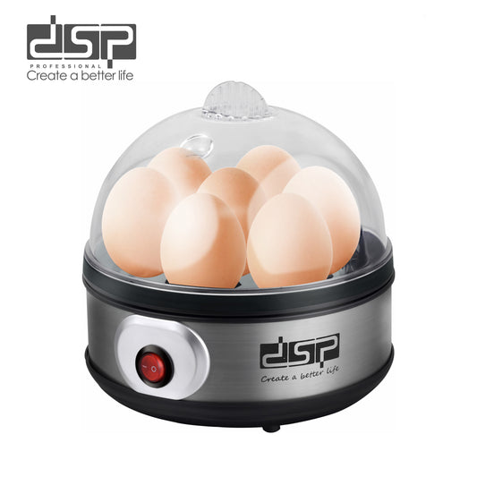 Smart Egg Boiler 350W, 7 Eggs Capacity with Auto Shut Off & Buzzer Alarm, Removable Lid/Rack for Effortless Soft/Hard Boiling, Perfect Breakfast Cooking Helper