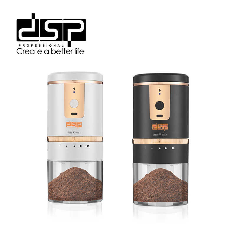 DSP Hot Seller Pro Ceramic Core Coffee Spice Grinder, 5 Grind Sizes for Fresh Coffee Herbs Travel