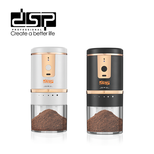 DSP Hot Seller Pro Ceramic Core Coffee Spice Grinder, 5 Grind Sizes for Fresh Coffee Herbs Travel