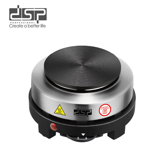DSP Hot Plate Electric - 500W Single Burner Stove with Adjustable Thermostat, 5 Heat Settings, Overheating Protection, Compact & Portable for Home, Office, Camping (220-240V)