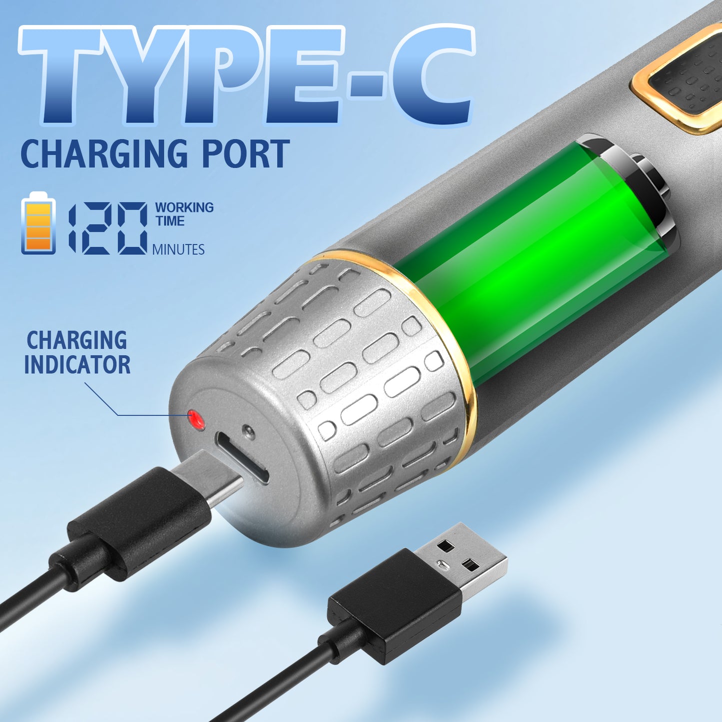 All-in-One Trimmer for Nose Eyebrow Sideburns, 8500RPM Motor 120mins Use, IPX5 Waterproof USB Rechargeable with Accessories Men's Grooming Kit