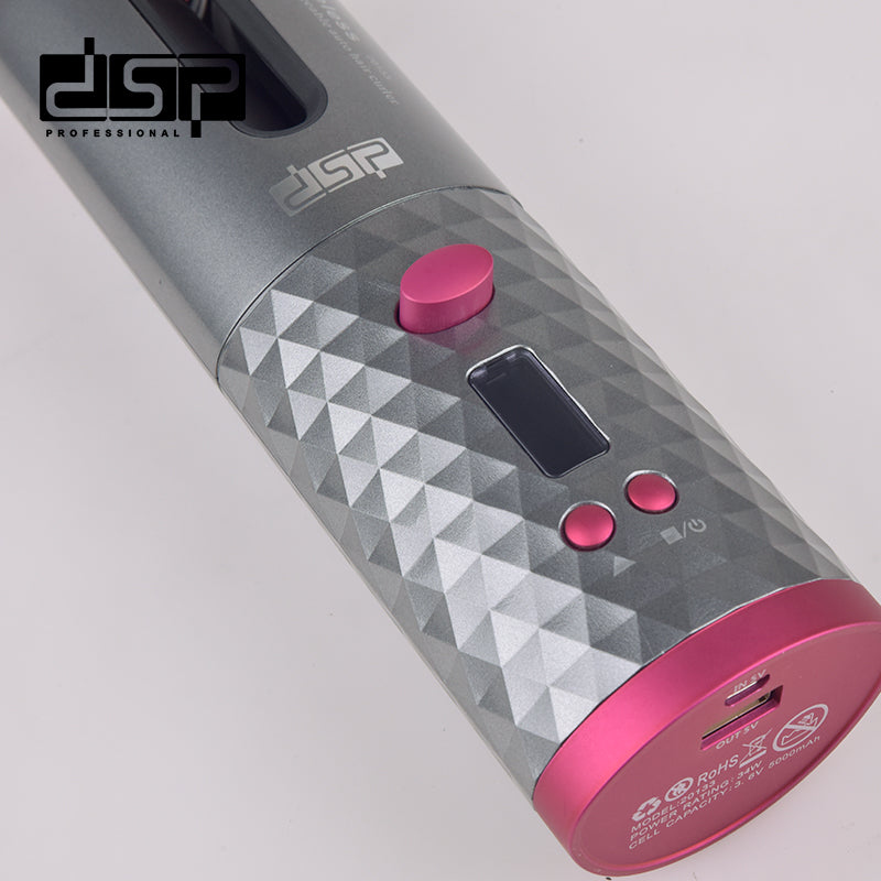 DSP Hot Seller Ceramic Hair Curler 30W 9mm PTC Adjustable Temp 360° Cord for Gentle Curls Home Salon Styling