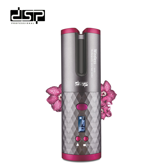 DSP Hot Seller Ceramic Hair Curler 30W 9mm PTC Adjustable Temp 360° Cord for Gentle Curls Home Salon Styling