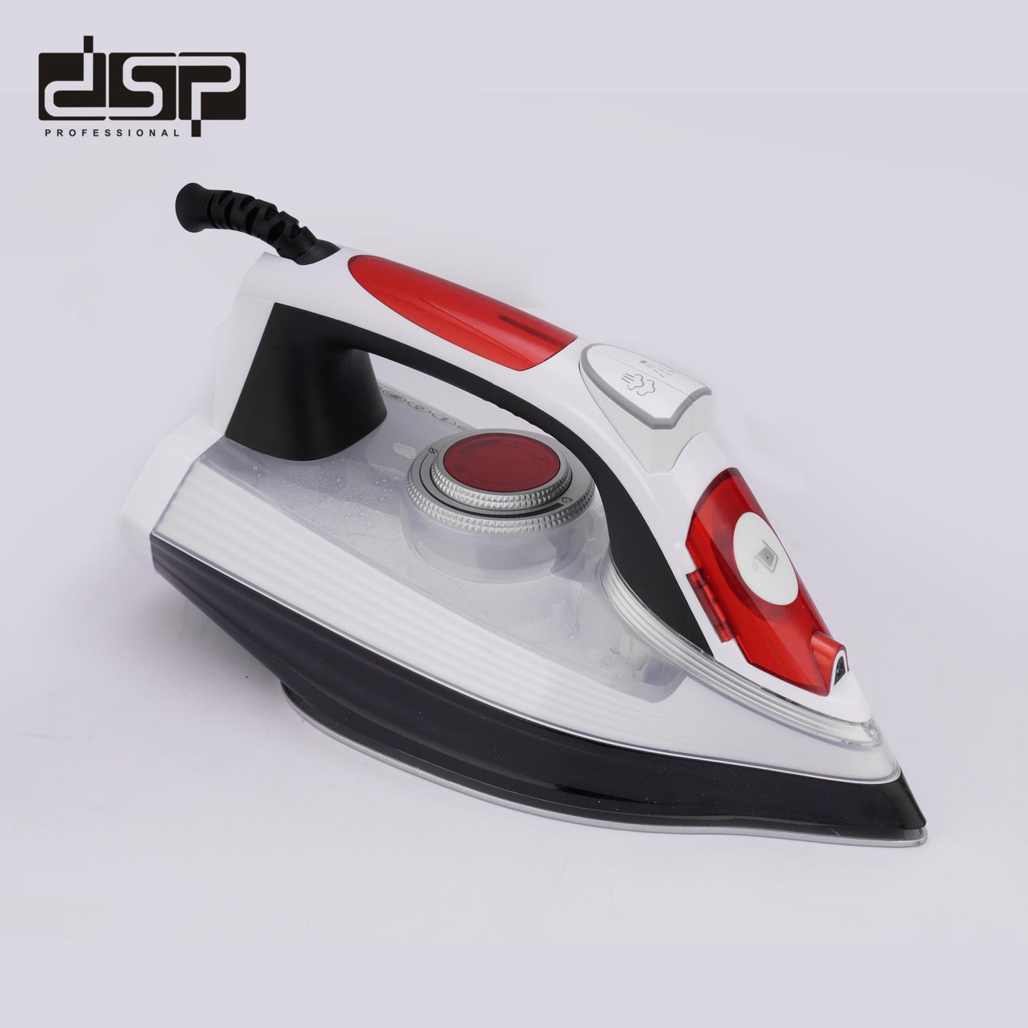 DSP 2200W Steam Iron for Clothes, Ceramic Coating Plate, Adjustable Steam & Temperature, 300ml Tank, Self-Cleaning, Vertical Steam, Powerful Burst for All Fabrics