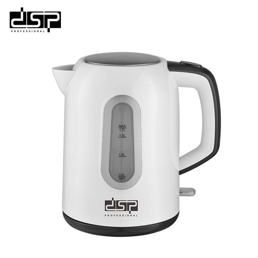 DSP Electric Kettle 1.7L, Fast Boiling 2200W Cordless Hot Water Kettle with Auto Shut-Off, Removable Filter & Boil-Dry Protection, Stainless Steel Electric Tea Pot