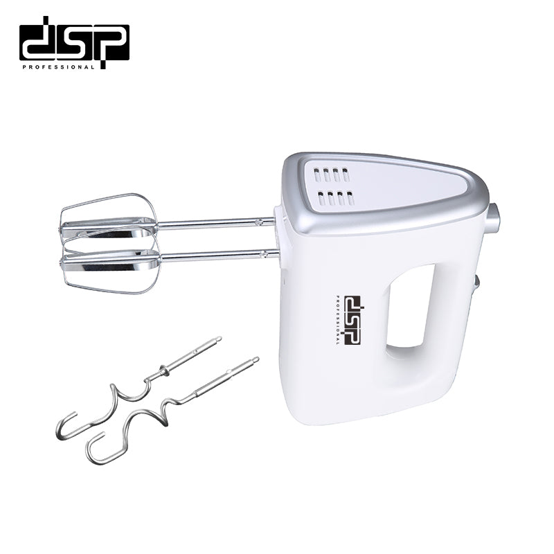 DSP 200W Electric Hand Mixer, 5-Speed Handheld Mixer with 180mm Egg Beaters & Dough Hooks for Baking, Whipping, Mixing – Ideal for Home Kitchen