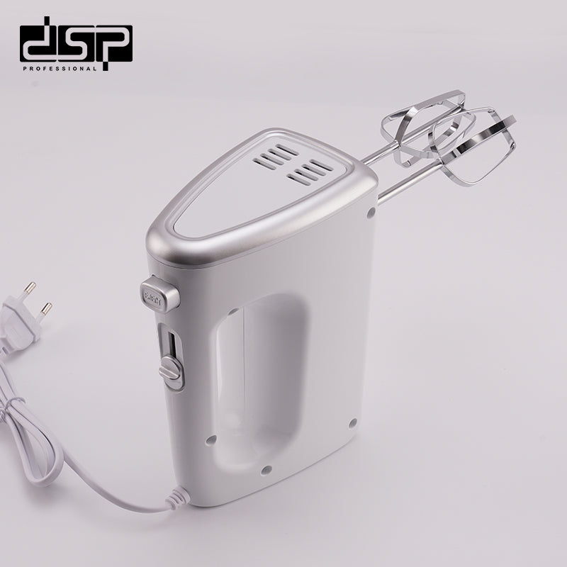 DSP 200W Electric Hand Mixer, 5-Speed Handheld Mixer with 180mm Egg Beaters & Dough Hooks for Baking, Whipping, Mixing – Ideal for Home Kitchen