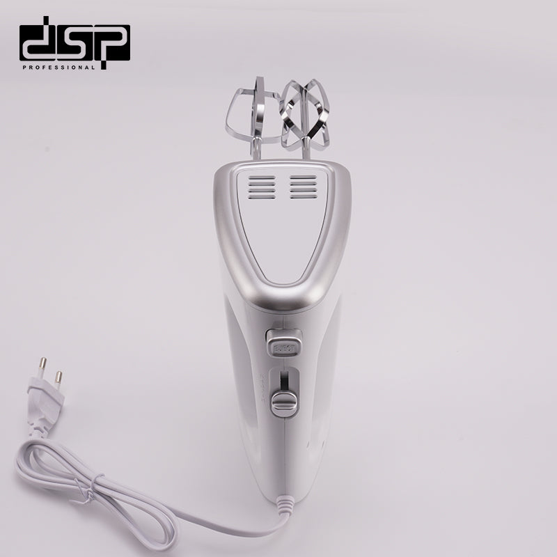 DSP 200W Electric Hand Mixer, 5-Speed Handheld Mixer with 180mm Egg Beaters & Dough Hooks for Baking, Whipping, Mixing – Ideal for Home Kitchen