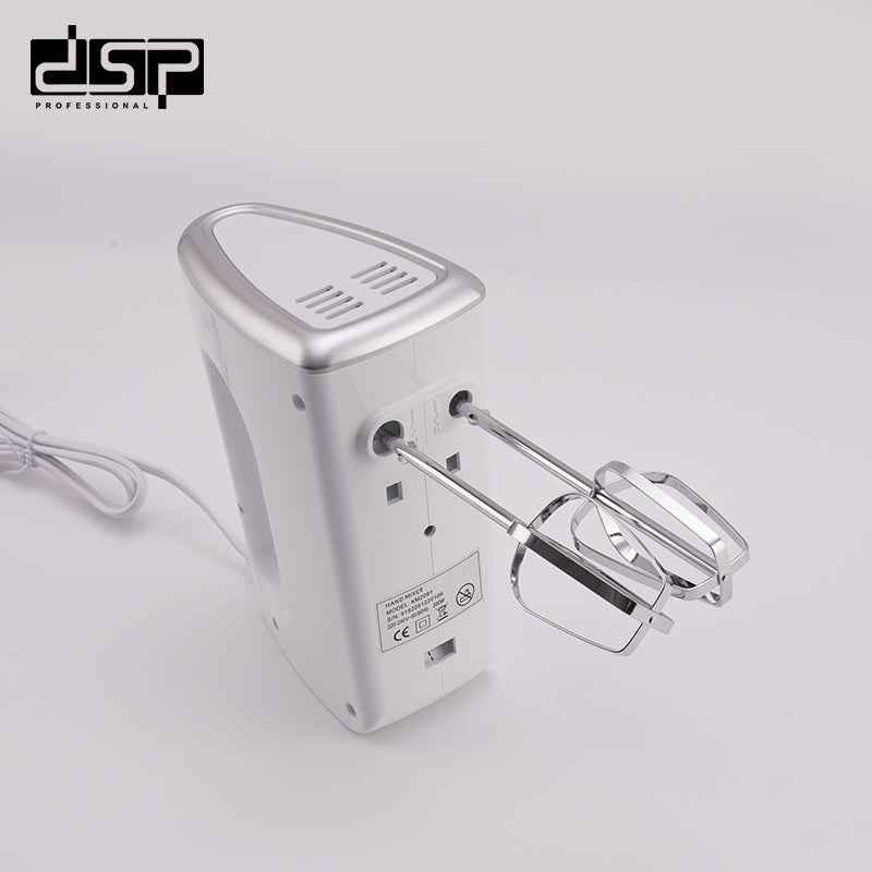 DSP 200W Electric Hand Mixer, 5-Speed Handheld Mixer with 180mm Egg Beaters & Dough Hooks for Baking, Whipping, Mixing – Ideal for Home Kitchen