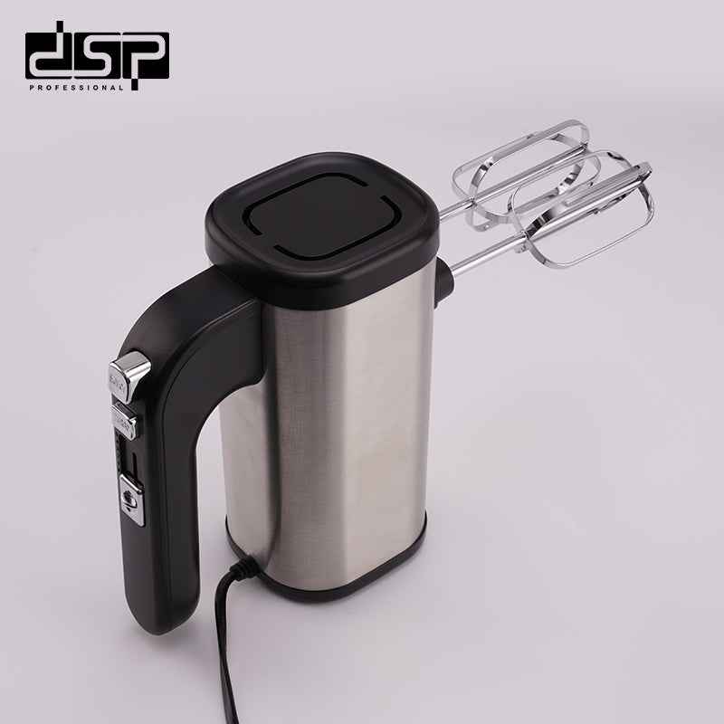 DSP 300W Electric Hand Mixer, 5-Speed + Turbo with Stainless Steel Beatres & Dough Hooks, 220-240V Lightweight Handheld Mixer for Home Baking, Whisking, Blending