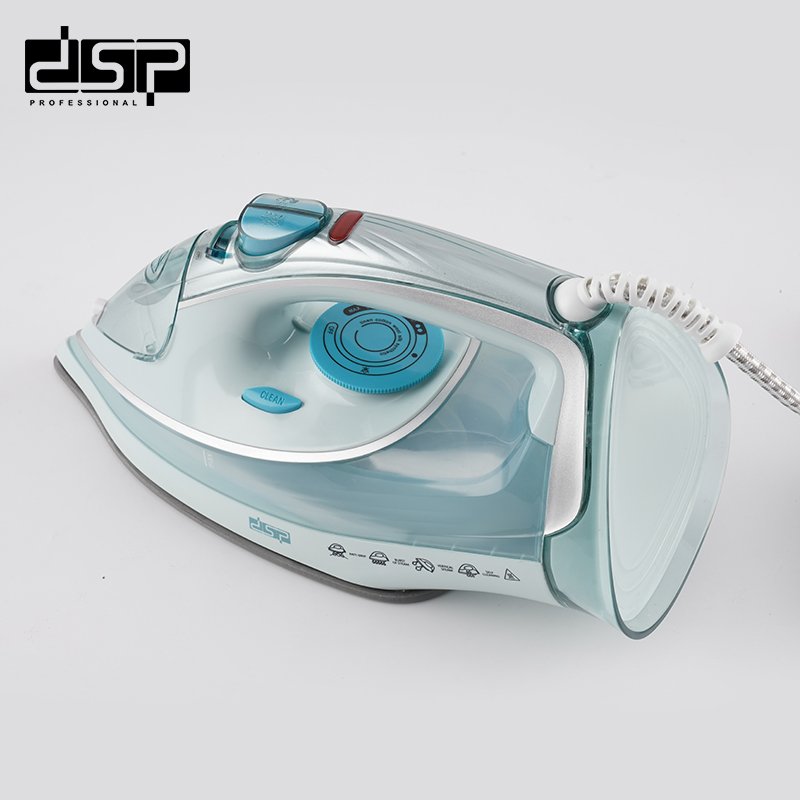 DSP Steam Iron for Clothes - 2400W Powerful Steam, Ceramic Soleplate, Adjustable Temperature, 400ML Water Tank, Self-Cleaning, Vertical Steam & Retractable Cord