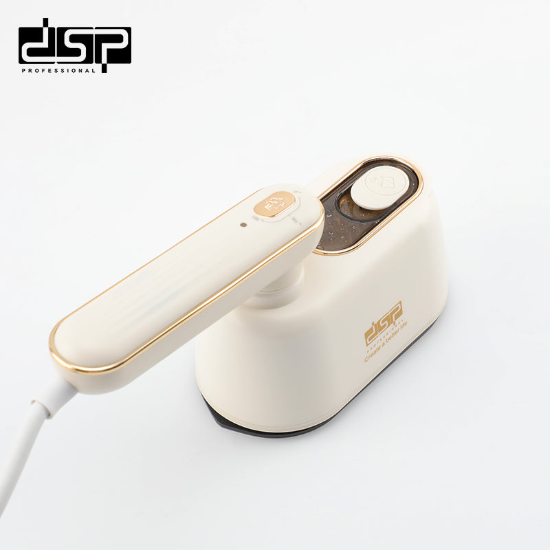 DSP Portable Steam Iron for Clothes - 1000W Fast Heating Handheld Clothes Steamer with 140ml Water Tank, Retractable Cord, Overheat Protection & Foldable Design - Perfect for Home Use