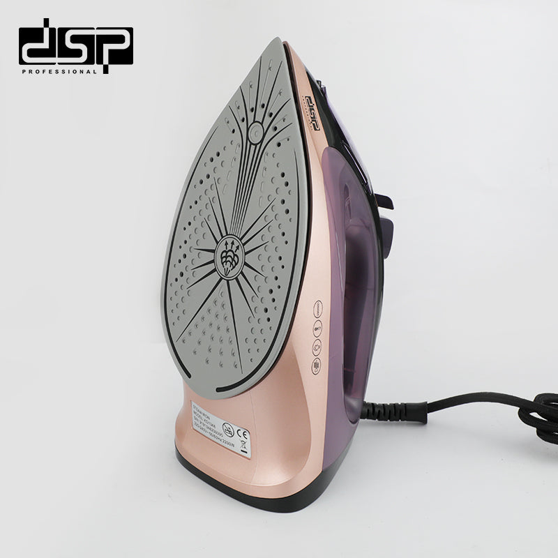 DSP 2200W Steam Iron for Clothes – Ceramic Soleplate, Adjustable Steam, Self-Cleaning, Vertical Steam, Anti-Drip, Powerful & Long-Lasting Steam for All Fabrics