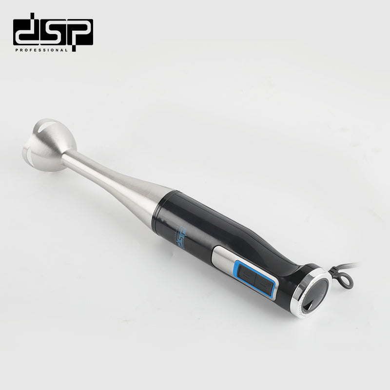 DSP 4-in-1 Hand Blender | 1200W Powerful Immersion Blender with 2 Speeds & Variable Control | Stainless Steel Blades & Removable Stirring Bar | Includes Whisk, Frother & Base | for Smoothies, Soup, Baby Food (220-240V)