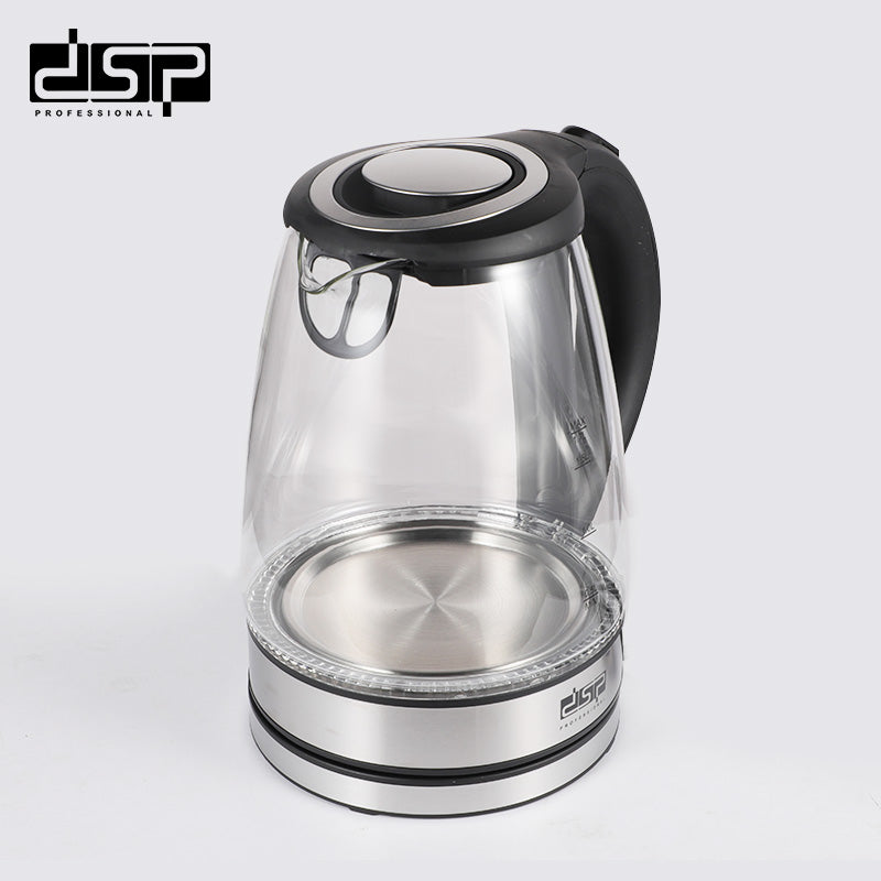 DSP Electric Kettle 1.7L, 2200W Fast Boiling Hot Water Kettle with Auto Shut-Off, Stainless Steel Heating Element, BPA-Free & Cordless Design for Home & Kitchen