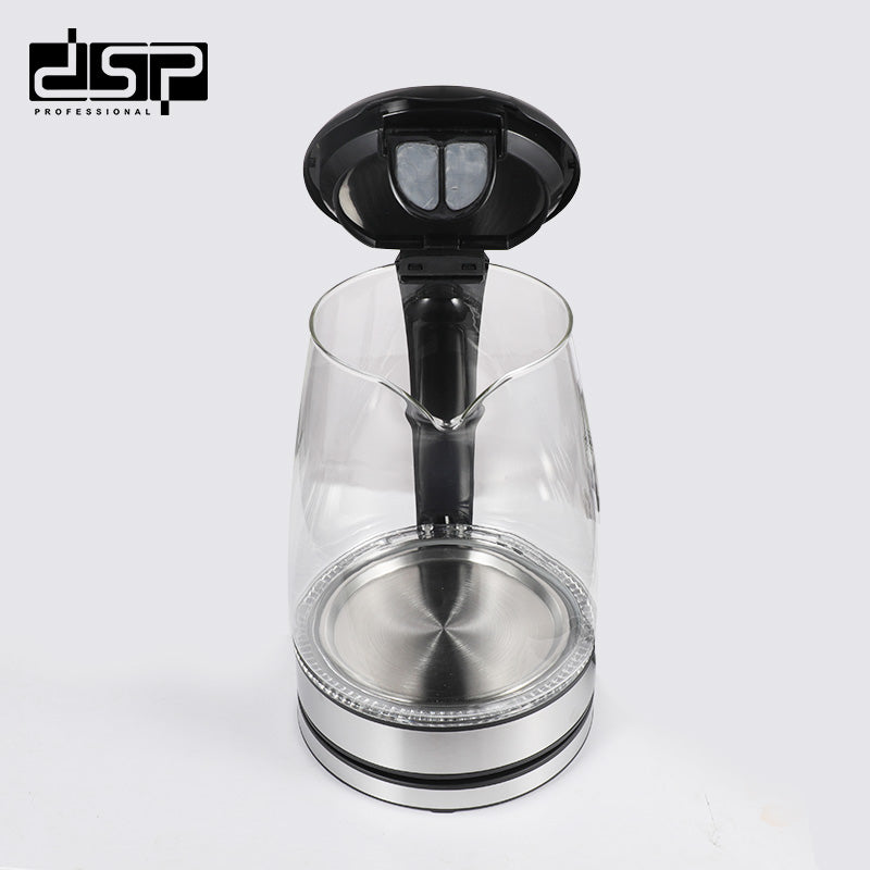 DSP Electric Kettle 2.0L, 2200W Fast Boiling Hot Water Kettle with Auto Shut-Off, BPA-Free Stainless Steel, Cordless & 360° Rotatable Base for Home Kitchen Appliances