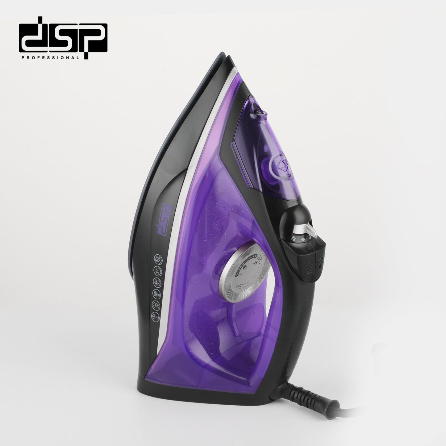 DSP 2200W Steam Iron for Clothes – Ceramic Soleplate, Adjustable Steam & Temperature, 380ml Water Tank, Self-Cleaning, Anti-Drip, Retractable Cord – Powerful & Fast Wrinkle Removal