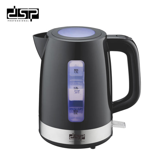 DSP Electric Kettle, 1.7L Fast Boiling Water Kettle with Auto Shut-Off & Boil-Dry Protection, BPA-Free Stainless Steel Heater, LED Indicator, Removable Filter – Perfect for Tea, Coffee & Home Use