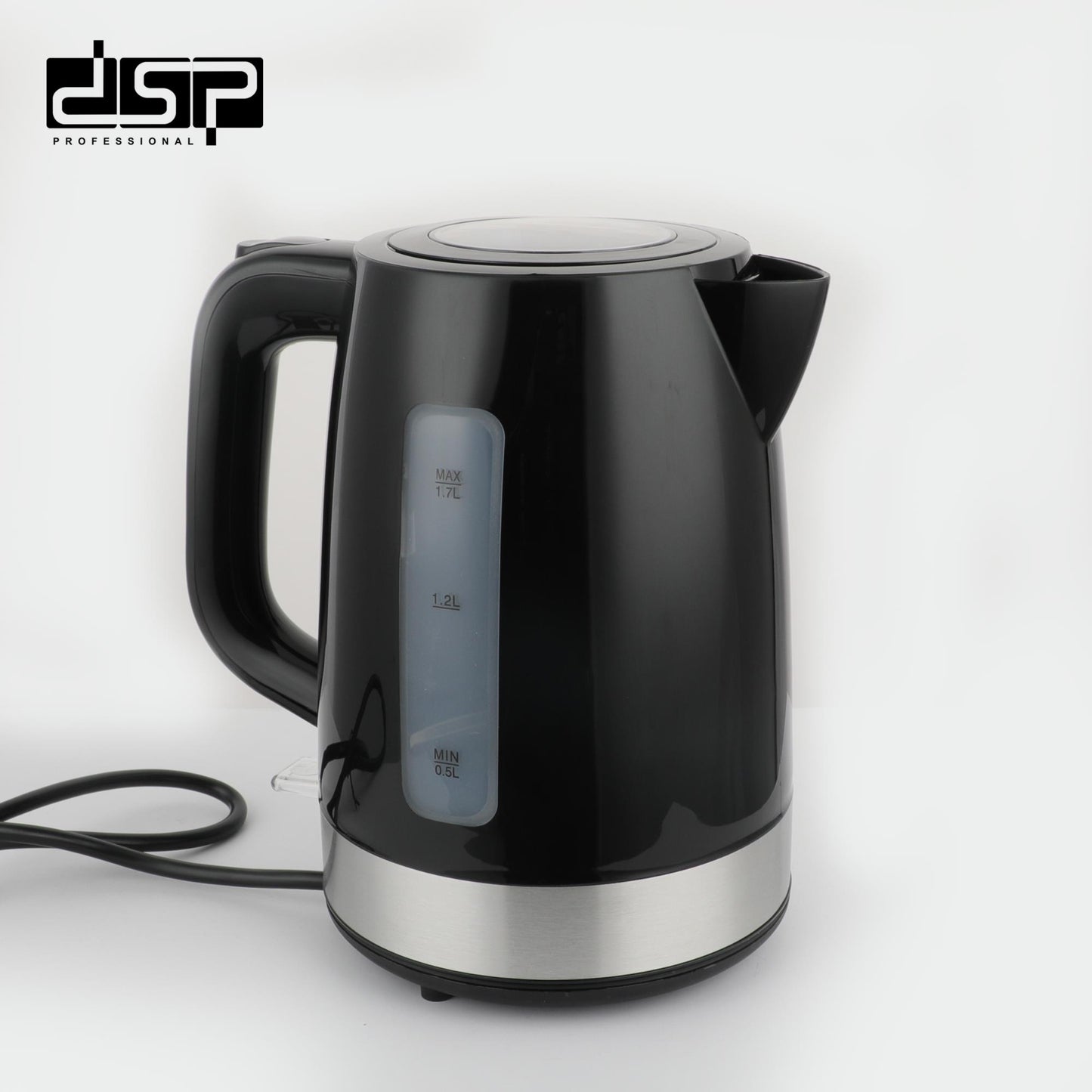 DSP Electric Kettle, 1.7L Fast Boiling Water Kettle with Auto Shut-Off & Boil-Dry Protection, BPA-Free Stainless Steel Heater, LED Indicator, Removable Filter – Perfect for Tea, Coffee & Home Use