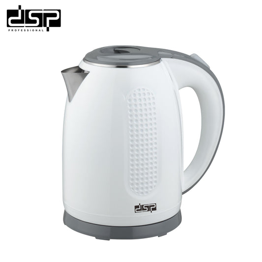 DSP 1.7L Electric Kettle – 2200W Fast Boiling, 304 Stainless Steel & Anti-Scald PP, Auto Shut-Off & Boil-Dry Protection, 360° Cordless for Home & Kitchen Appliances