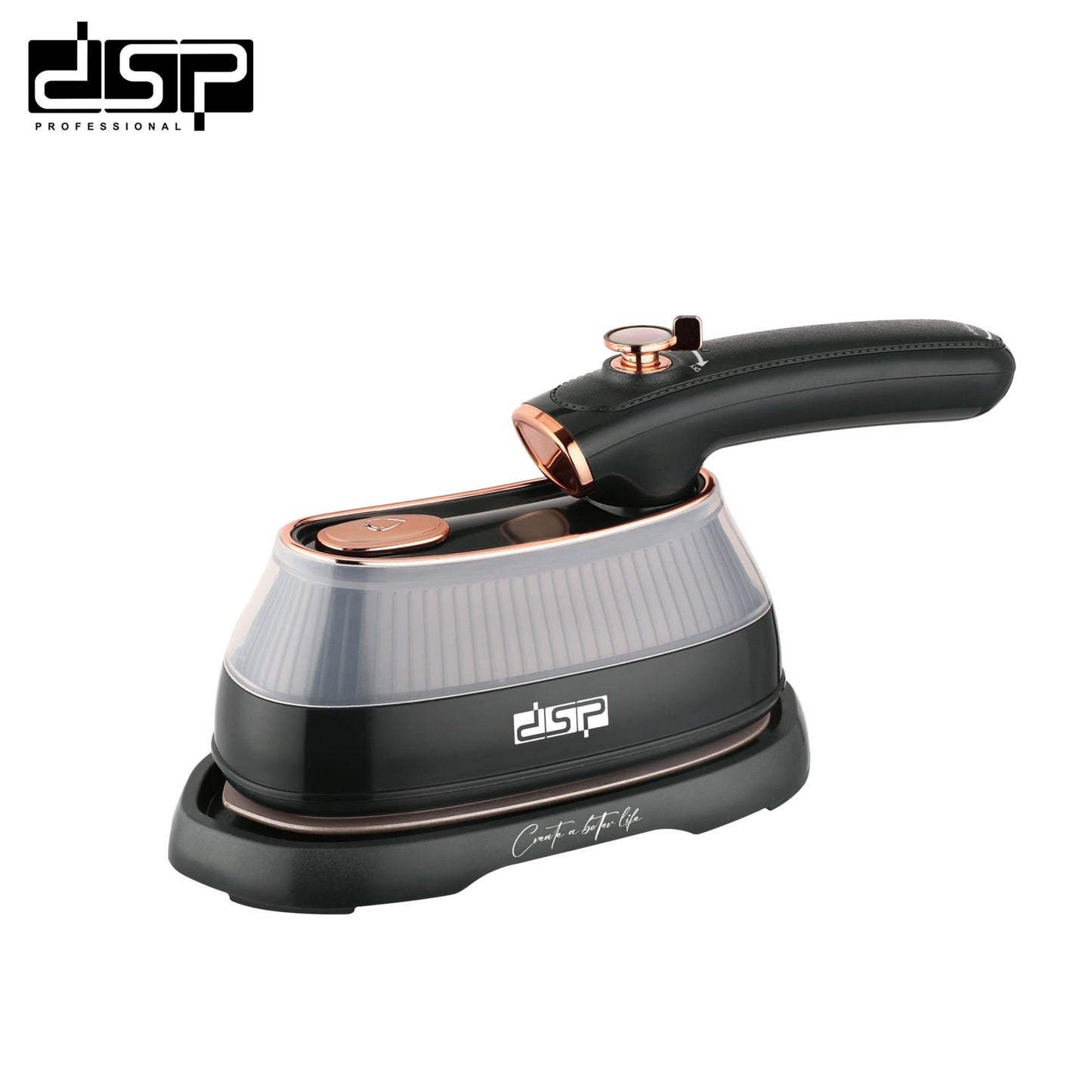 DSP Steam Iron for Clothes – 1200W Powerful Steam, Ceramic Soleplate, 170ml Water Tank, Adjustable Steam, Dry & Wet Ironing, Overheat Protection, Fast Preheating (30s), Includes Stand & Measuring Cup