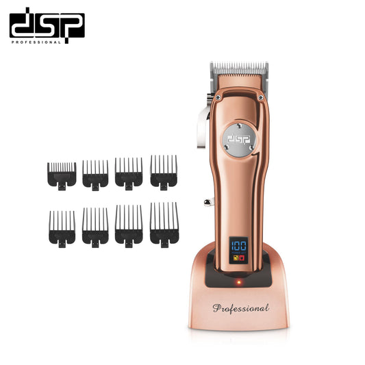 6500RPM Professional Hair Clipper, 2000mAh Long-Lasting Battery with 8 Combs & Metal Spanner for Gentle Hair Care