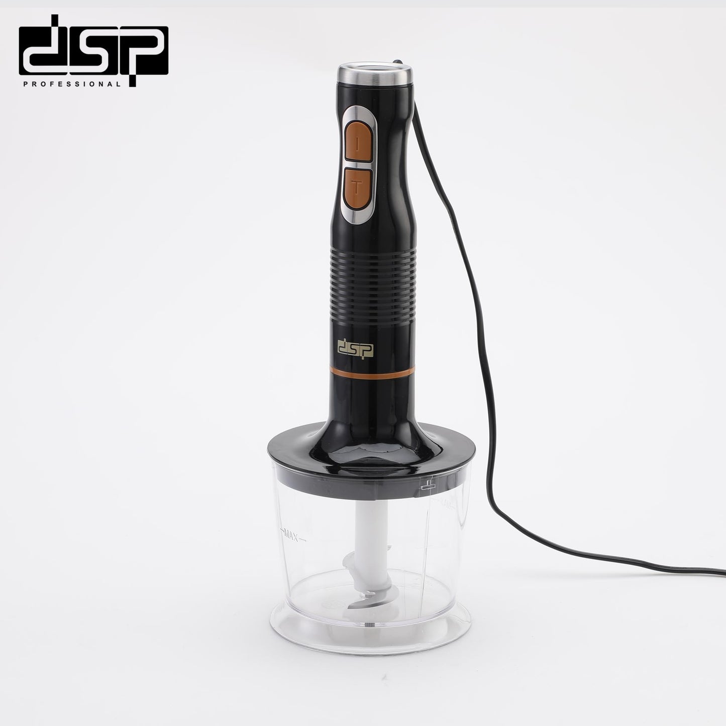 DSP 5 in 1 Immersion Blender Set, 1000W Handheld Stick Blender with Variable Speed, Stainless Steel Blades, 700ml Measuring Cup, Meat Grinder & Milk Frother – Perfect for Smoothies, Soups & Baby Food