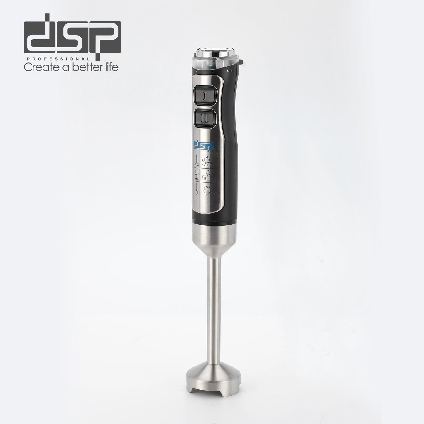 DSP 5 in 1 Immersion Blender Set - 1000W Handheld Stick Blender with 304 Stainless Steel Blades, Variable Speed, 700ml Measuring Cup & Accessories for Smoothies, Soup & Baby Food