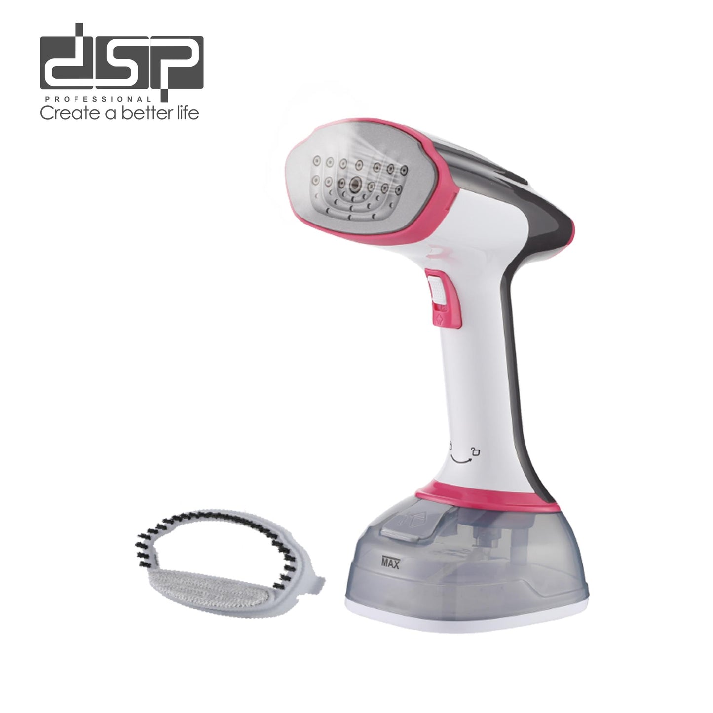 DSP Handheld Garment Steamer for Clothes, 1600W Portable Steamer with 300ml Tank, Fast Continuous Steam, LED Display, Overheat Protection – Ideal for Home & Travel