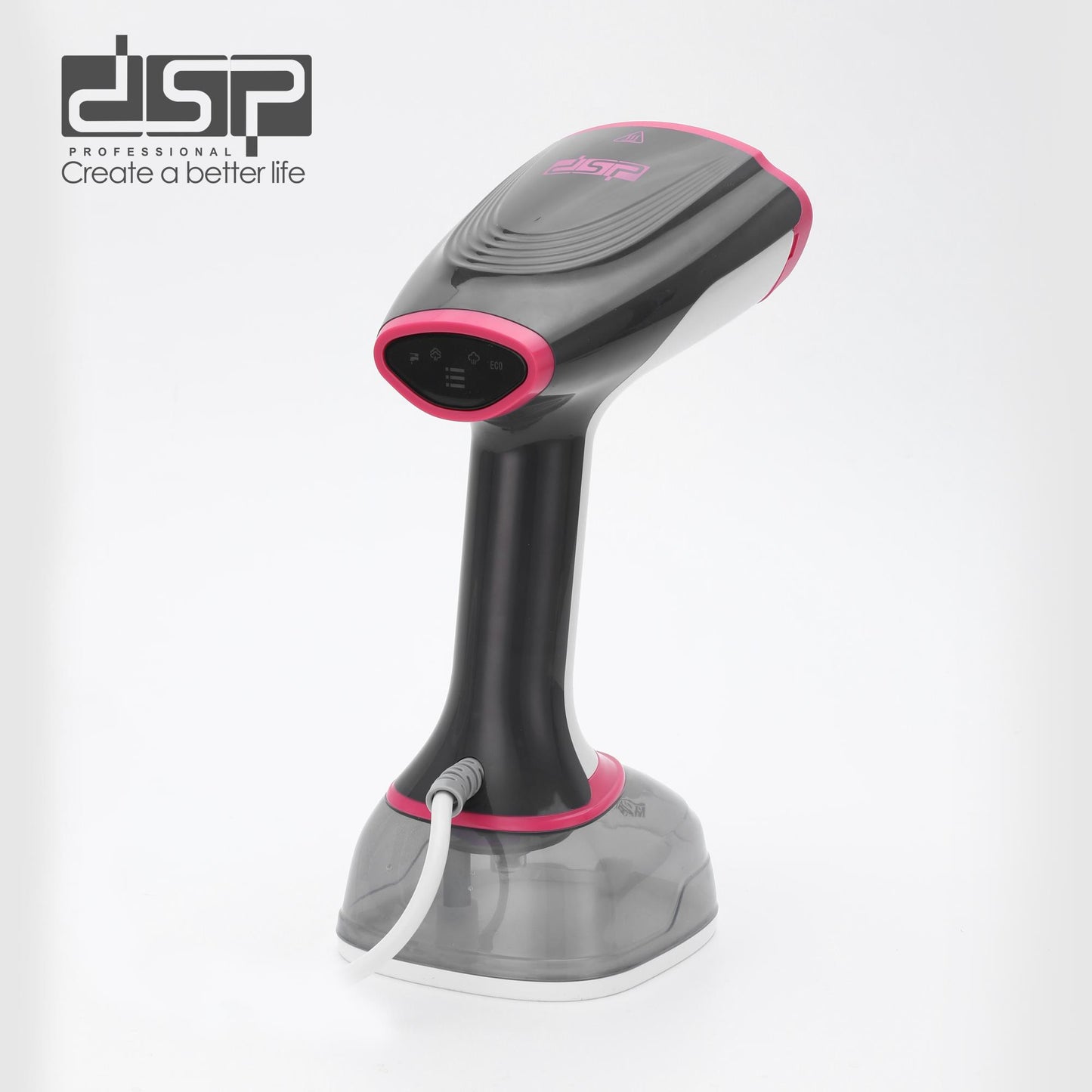 DSP Handheld Garment Steamer for Clothes, 1600W Portable Steamer with 300ml Tank, Fast Continuous Steam, LED Display, Overheat Protection – Ideal for Home & Travel