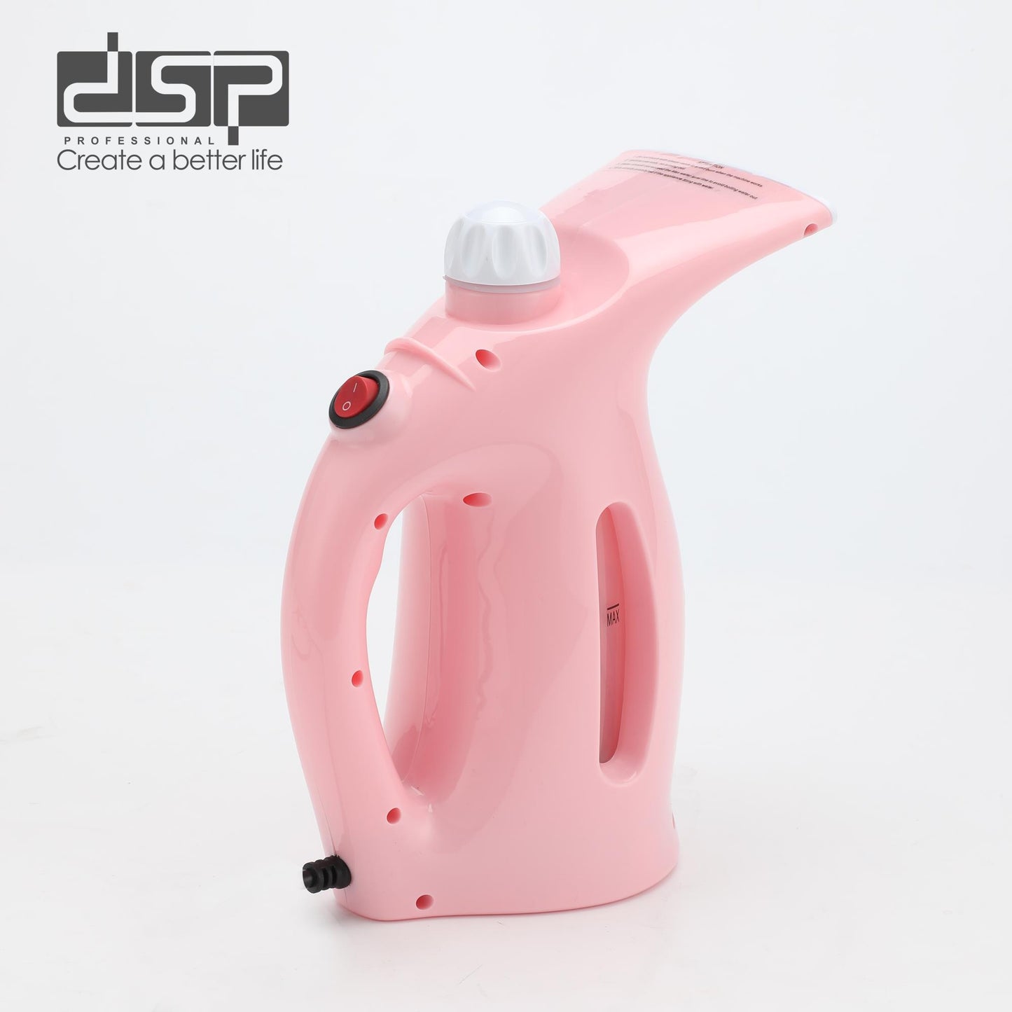 DSP Handheld Garment Steamer, 800W Powerful Steamer for Clothes, 280ml Large Water Tank, 90s Fast Heat-Up Travel Steamer with LED Indicator & Overheat Protection (220-240V)