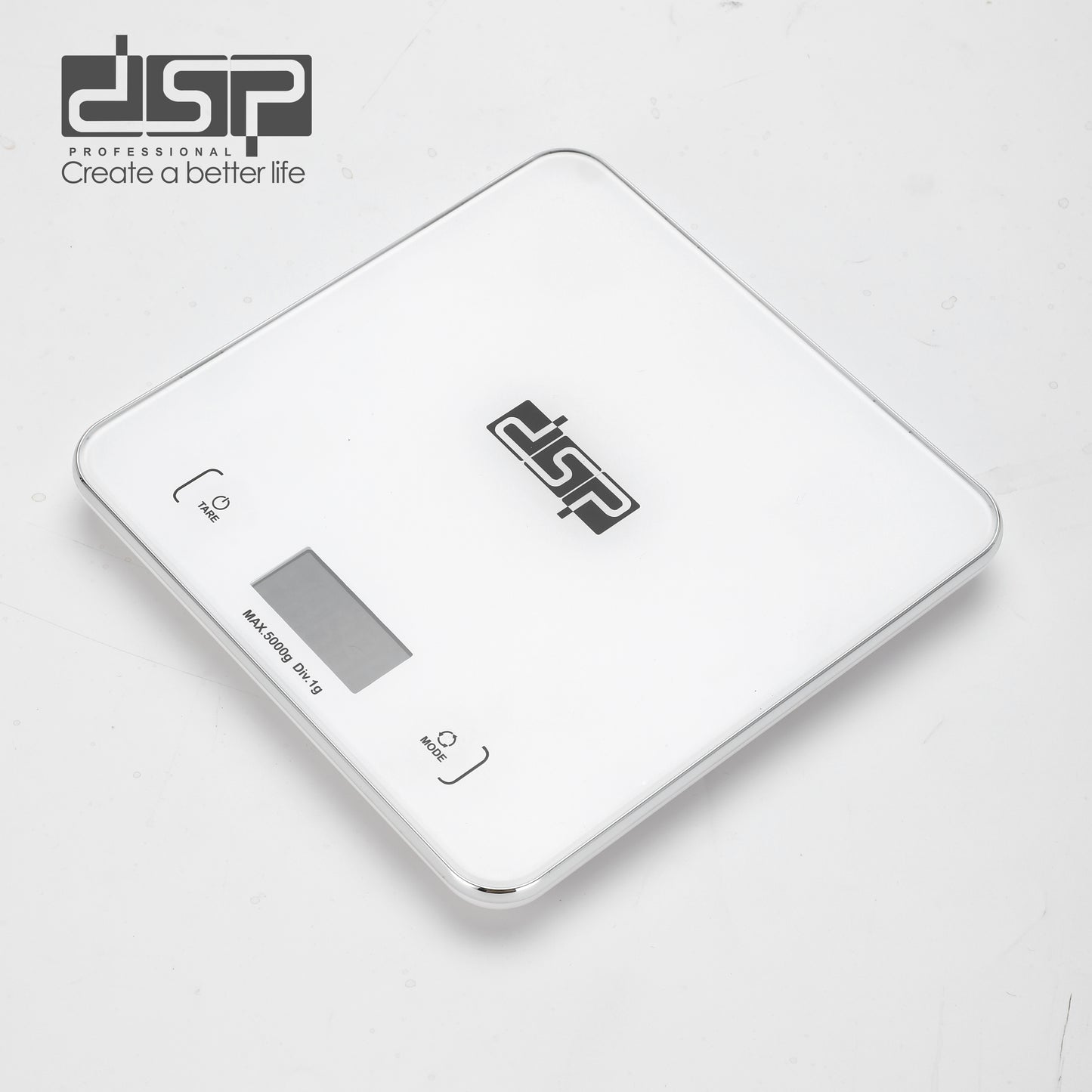DSP Smart Choice 5kg/1g Precision Kitchen Scale Platform for Baking/Coffee Prep, Compact Hanging Design