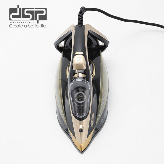 DSP 2400W Steam Iron for Clothes, Ceramic Soleplate, 360ml Tank, 32-42g/min Steam, Spray/Burst/Continuous Steam, Self-Clean, Auto Shut-Off, Retractable Cord, 6 Preset Modes for All Fabrics