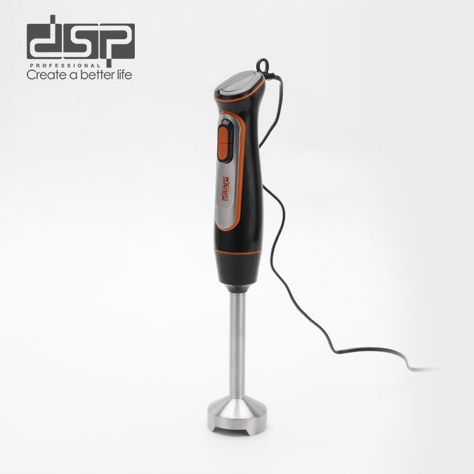 DSP Immersion Blender Handheld, 500W Cordless Electric Hand Mixer with 4 Stainless Steel Blades, 6-Speed Electronic Touch Control & LED Display, Detachable 304 Stainless Steel Stirring Bar for Smoothies, Puree, Baby Food