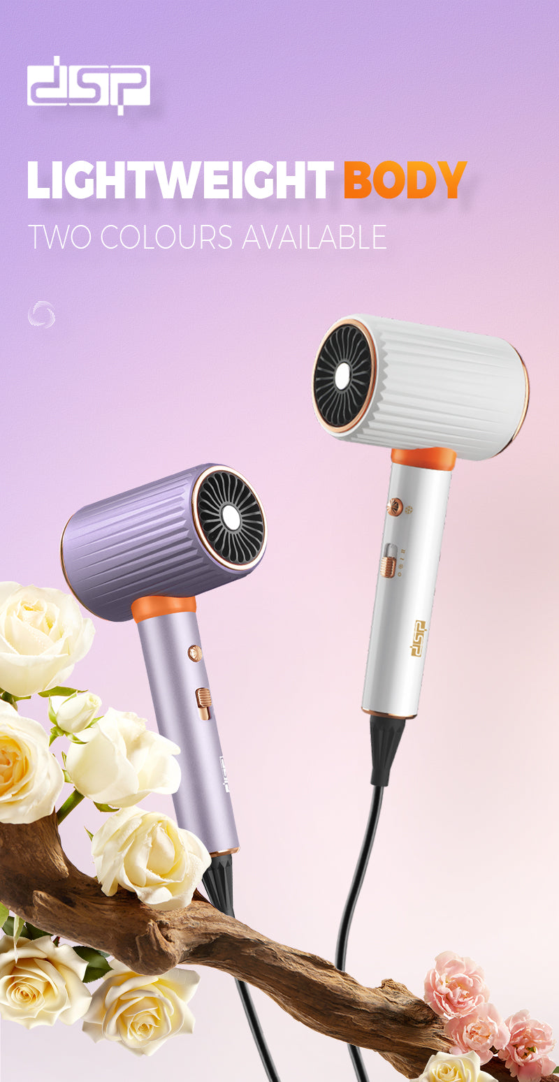 1900W Professional Hair Dryer, 385 Motor 15000RPM Fast Drying, 3 Speeds & Temps with Cold Air, Overheat Protection Hair Care for Home Travel Styling