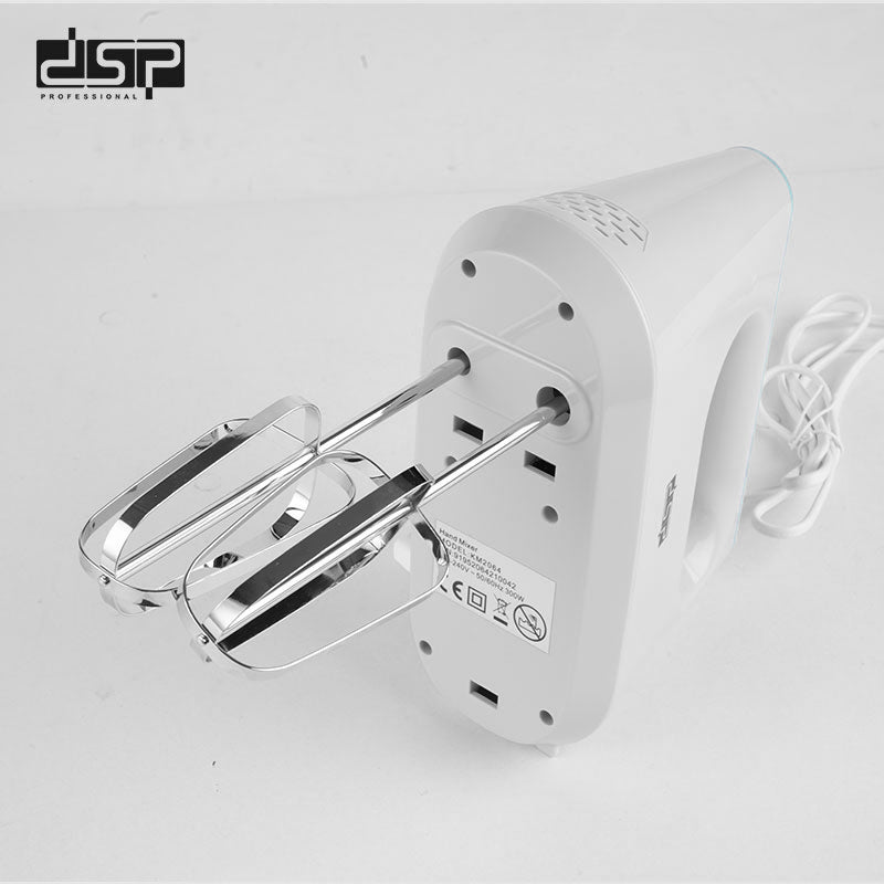 DSP 300W Electric Hand Mixer, 5-Speed Handheld Mixer with Turbo, Includes Egg Beater & Dough Mixer, 220-240V for Home Baking
