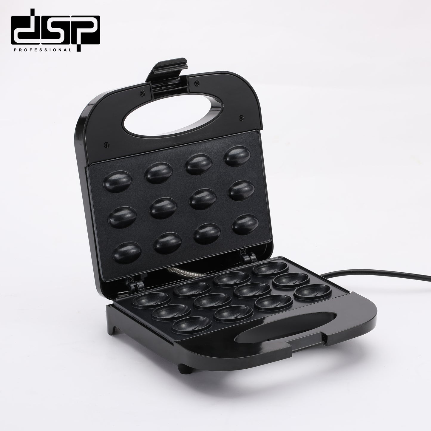 DSP Electric Sandwich Maker with Non-Stick Olive Plates, 700W Fast Heating, Cool-Touch Handle & Adjustable Temp – Perfect for Grilled Cheese, Paninis & Breakfast Snacks – Compact Kitchen Appliance (Black)