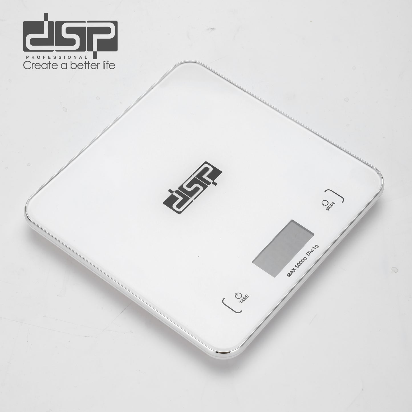 DSP Smart Choice 5kg/1g Precision Kitchen Scale Platform for Baking/Coffee Prep, Compact Hanging Design