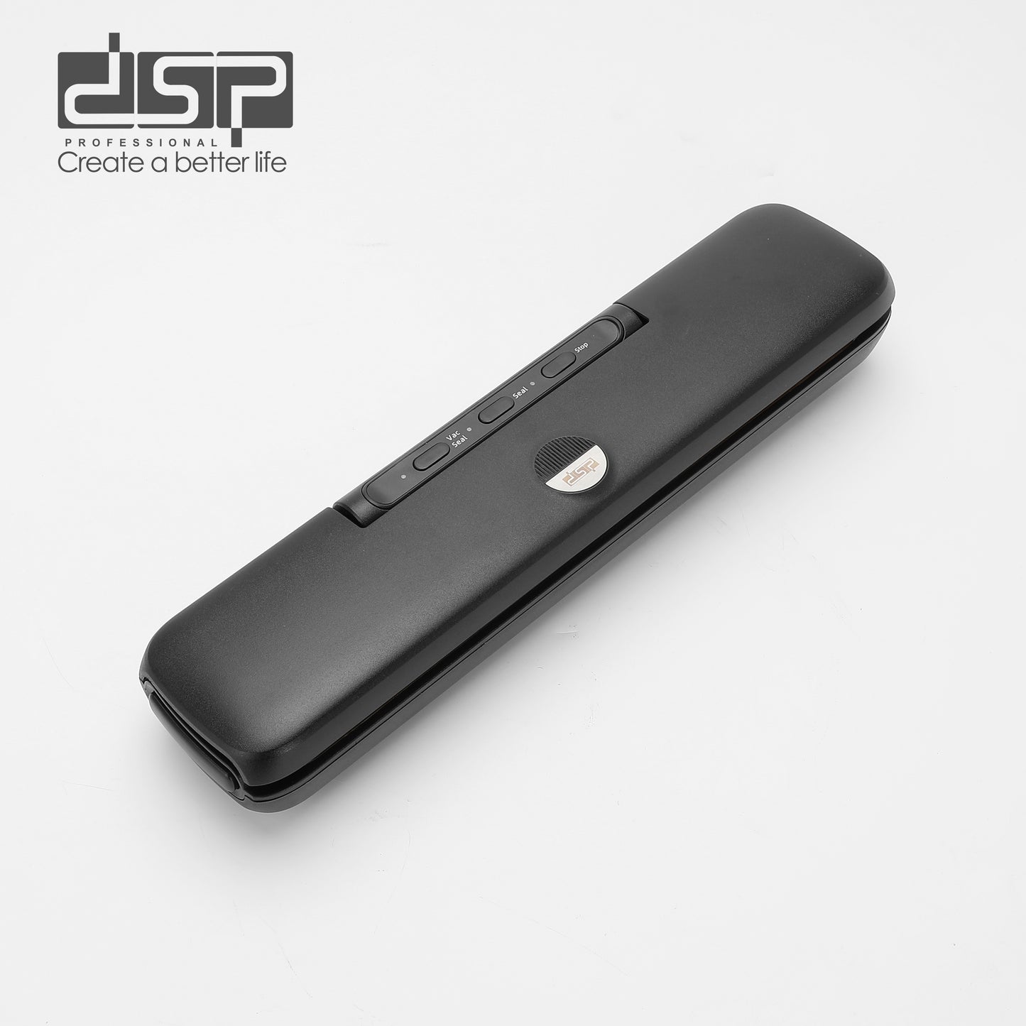 DSP Hot Seller 110W ABS+Stainless Steel Vacuum Sealer, 60Kpa Suction, 30cm Seal, 3 Modes, Includes 10 Bags for Food Preservation & Storage