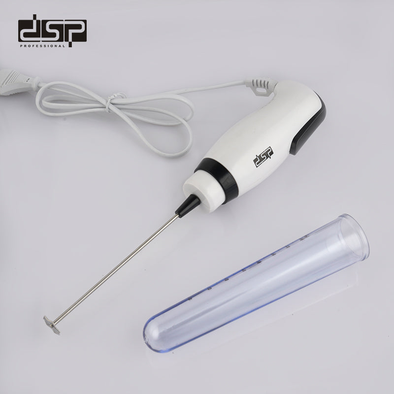 DSP Handheld Milk Frother, 25W Electric Whisk with 304 Stainless Steel Frother Wand for Coffee, Latte, Cappuccino – Compact & Easy to Use (220-240V)