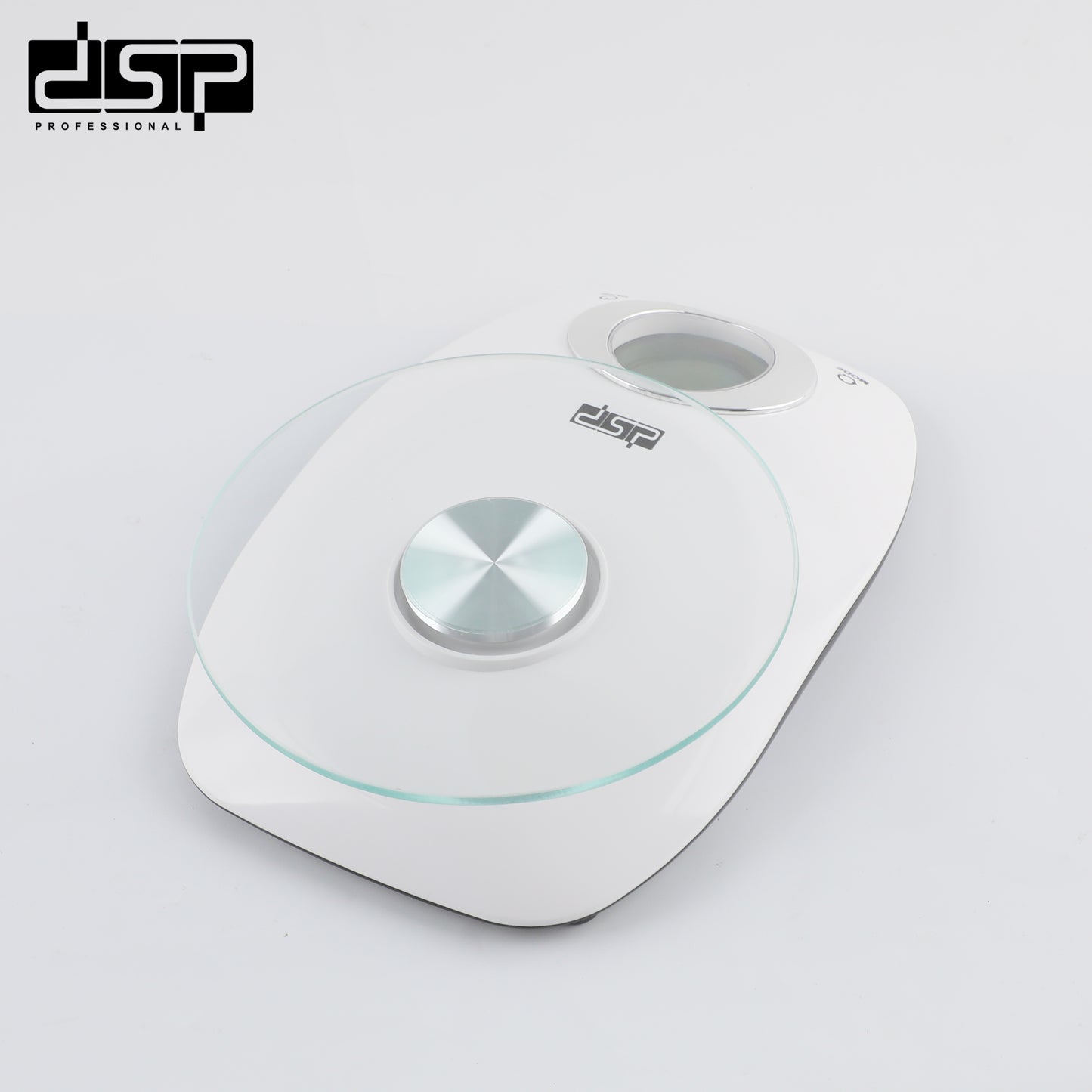 Digital Kitchen Scale 5000g/11lb, 1g Precision, Large LCD, Glass Tray & Stainless Hook, Multi-Unit Measurement for Baking Cooking Food