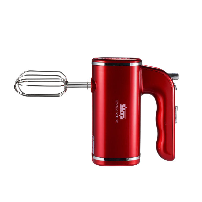 Professional 200W 5-Speed Turbo Hand Mixer Heavy Duty Full Copper Motor Kitchen Baking Dough Kneading Effortless Beater Eject Silver Coated Housing