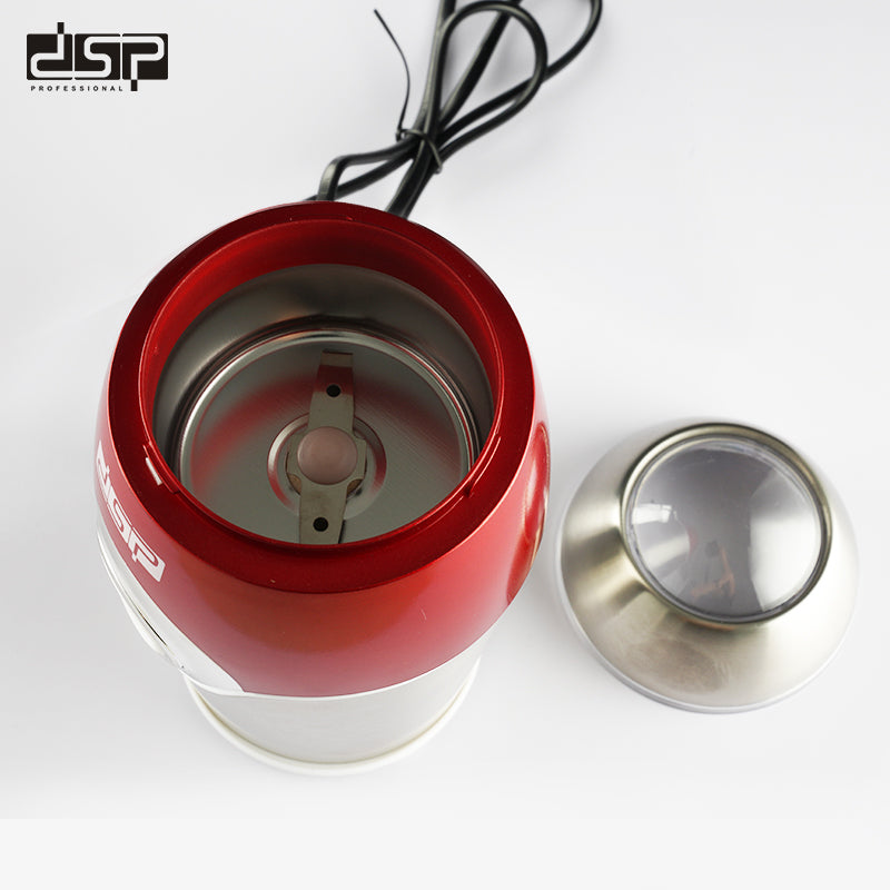 200W Coffee Grinder with 5420 Copper Motor & Full Stainless Steel - Safety Lock for Espresso/French Press