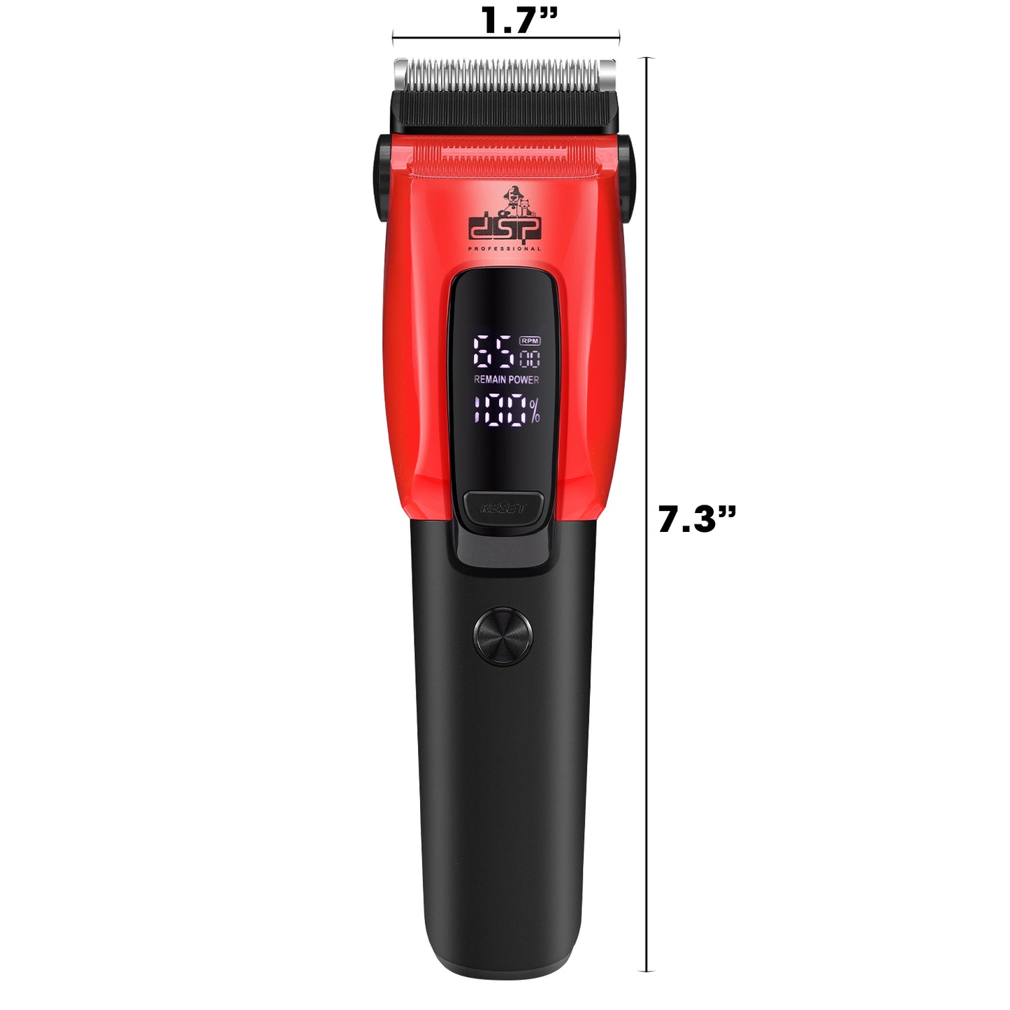 Professional Pet Grooming Trimmer, 6300RPM Stainless Steel Blade, 6 Adjustable Combs, Safe for Dogs/Cats, 150min Runtime
