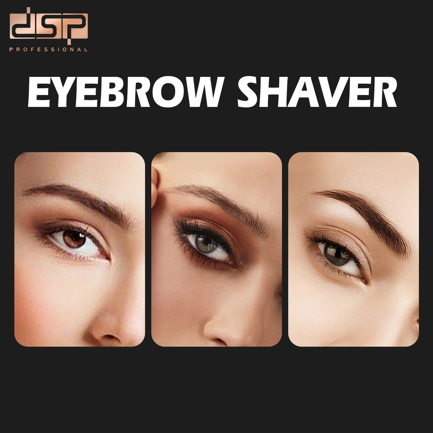 10500RPM Eyebrow Trimmer, USB Rechargeable with Cleaning Brush, 40Min Gentle Use for Precision Grooming & Sensitive Skin