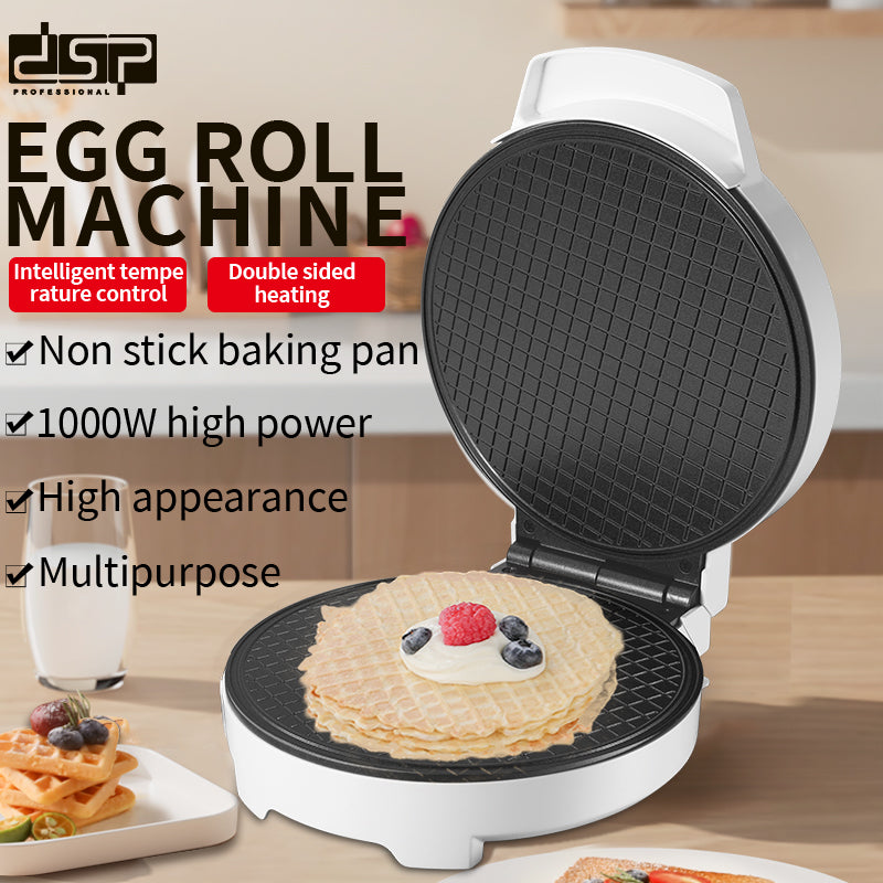 1000W Waffle Maker, Non-Stick Plates, Cool-Touch Housing, Thermostatic Control, Safe for Family Breakfast, Perfect for Waffles, Skid-Resistant Feet